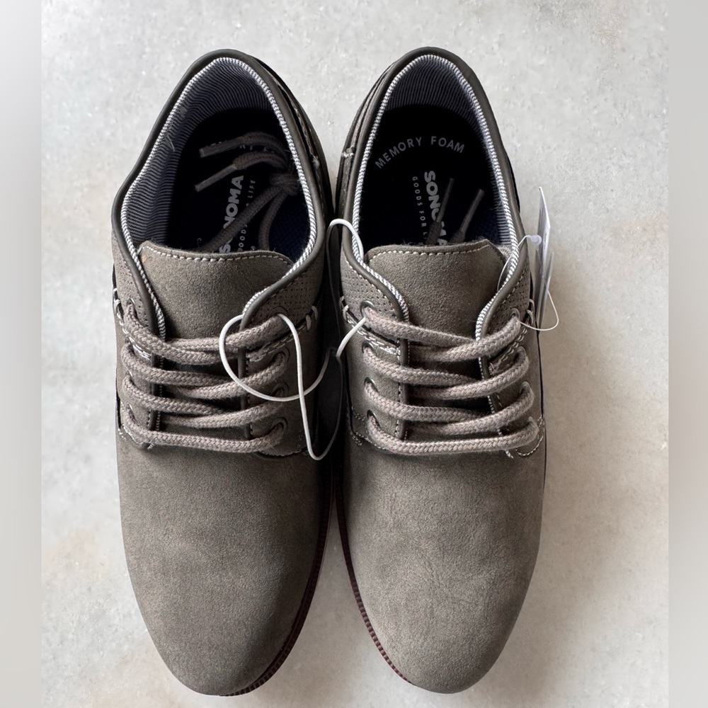 Sonoma Boys Gray Oxfords NEW WITH TAGS